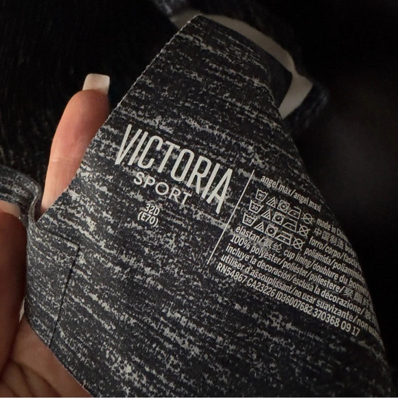 Victoria Sport Angel Max  Sport Bra BLACK MARL size 32D - Picture 10 of 10